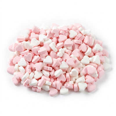 Fortuin - Wit Roze Pepermunt Hartjes 1 Kilo