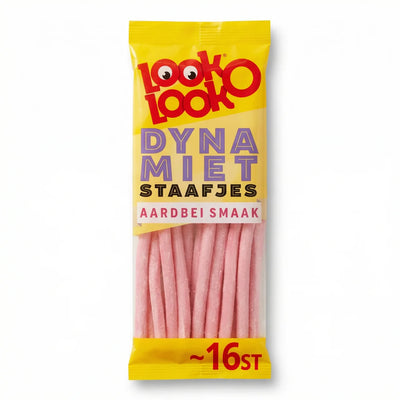 Look O Look - Dynamiet Staafjes Aardbei 110 Gram