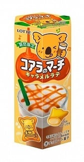 Lotte - Biscuits Koala's No March au caramel latte 48 grammes