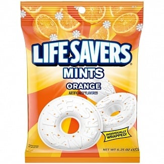 Lifesavers - Pfefferminzbonbons Orange 177 Gramm