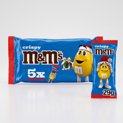 M&M's - Crispy Santa 5-Pack 145 Gram