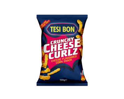Tesi Bon - Crunchy Cheese Curlz 100 Gram 14 Stück