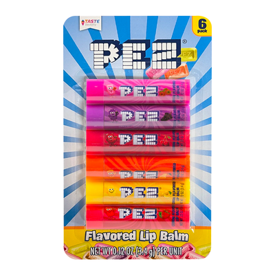 Pez Lippenbalsam, 6er-Packung (verschiedene Sorten)
