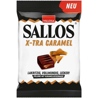 Sallos - Lakritz Bonbons X-TRA Karamel 135 Gram