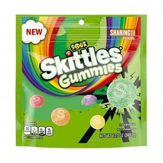 Skittles - Saure Fruchtgummis, 340 Gramm (zum Teilen)