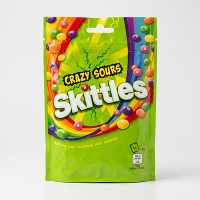 Skittles - Vegan Chewy Crazy Sour Fruit 136 Gram