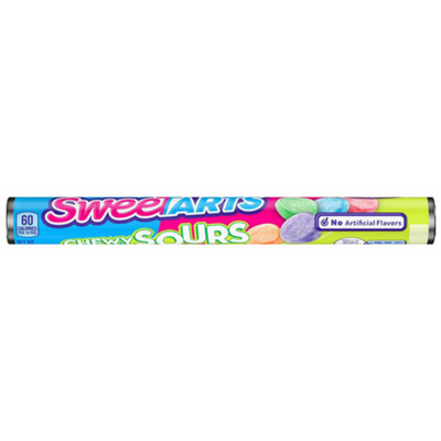 Wonka - Rouleau de bonbons acidulés SweetTarts Chewy Sours 48,7 grammes