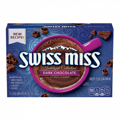 Swiss Miss - Mélange pour chocolat chaud au chocolat noir Indulgent Collection 283 grammes