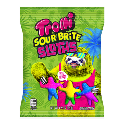 Trolli - Saure britische Faultiere 120 Gramm