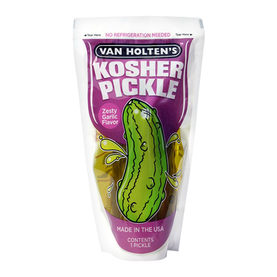 Van Holtens Große Gurke – koscherer Knoblauch