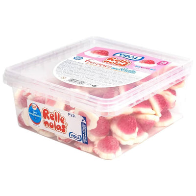 Vidal - Box Filled Strawberries & Cream 75 Pièces 885 Gram