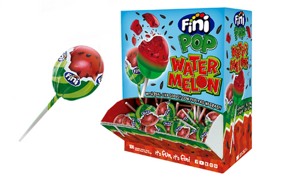 Fini - Watermelon Lollipop 16 Gram 100 Pièces
