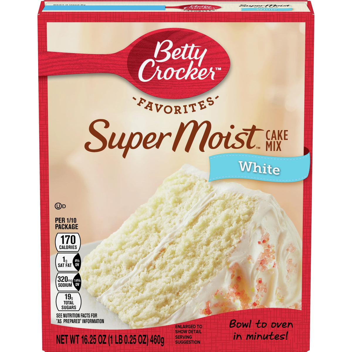 Betty Crocker - Super saftige weiße Kuchenmischung 432 Gramm
