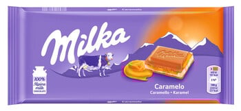 Milka - Caramel 100 Gram 23 Stuks