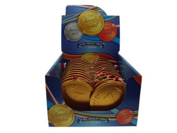 Steenland - Chocolade Medailles 23 Gram 24 Stuks
