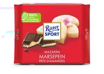 Rittersport - Marsepein 100 Gram 12 Stuks