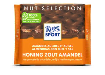 Rittersport - Honing Zout Amandel 100 Gram 11 Stück