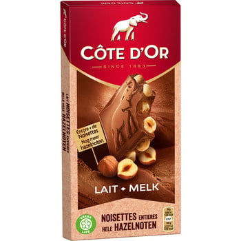 Cote d'Or - Melk/Hele Noot 180 Gram 9 Pieces