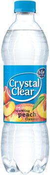 Crystal Clear - Peach 500ml 6 Stuks