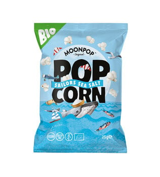 Moonpop - Popcorn  Sea Salt Bio 25 Gram 16 Pieces