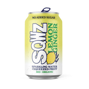 Sqweeze - Bio Lemon Ginger 330ml 12 Blikjes