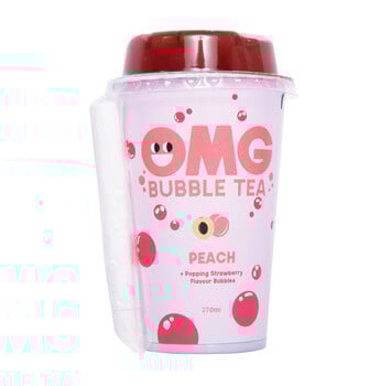 OMG Bubble Tea - Plack Peach 270ml 10 Stuks