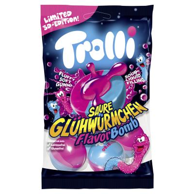 Trolli - Flavor Bomb Sour Glowworms 75 Gram