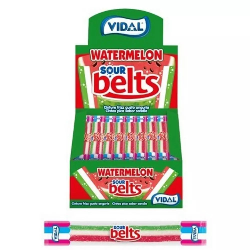 Vidal - Sour Watermelon Belts 9 Gram 150 Stuks