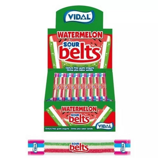 Vidal - Sour Watermelon Belts 9 Gram 150 Stuks