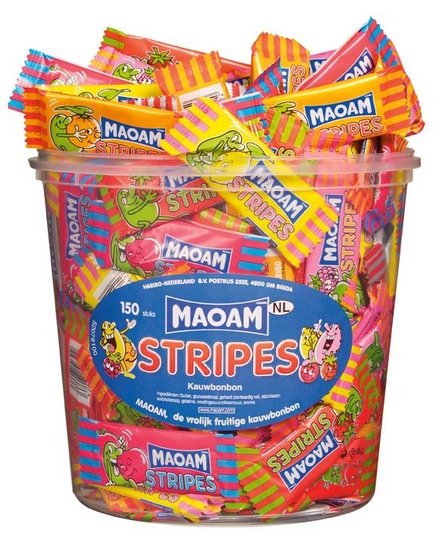 Maoam Stripes 150 Stuks