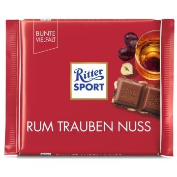 Ritter Sport - Rum Trauben Nuss 100 Gramm