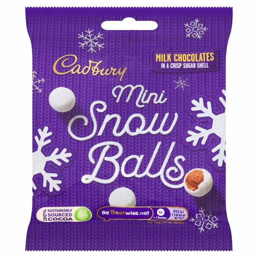 Cadbury - Chocolate Mini Snowballs Bag 80 Gram