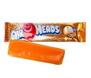 Airheads orange, airheads uit amerika, airheads snoep, amerikaanse airheads,