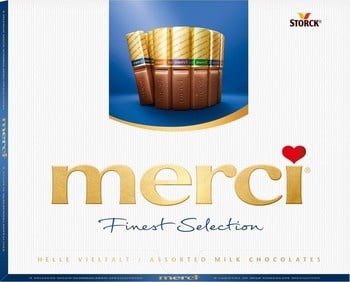 Merci - Finest Selection Melk 250 Gram 10 Stück