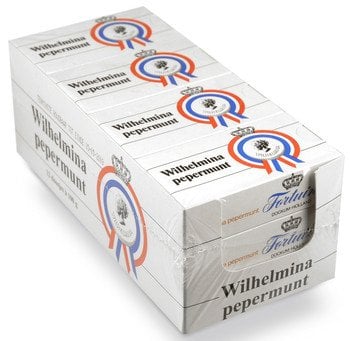 Wilhelmini Pepermunt 100 Gram 12 Stuks