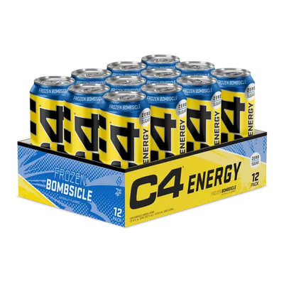 C4 - Energy Drink Zero Sugar Frozen Bombsicle 330ml 12 Cans