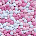 Schokolade Dragees Hartjes Roze Wit 900 Gram*