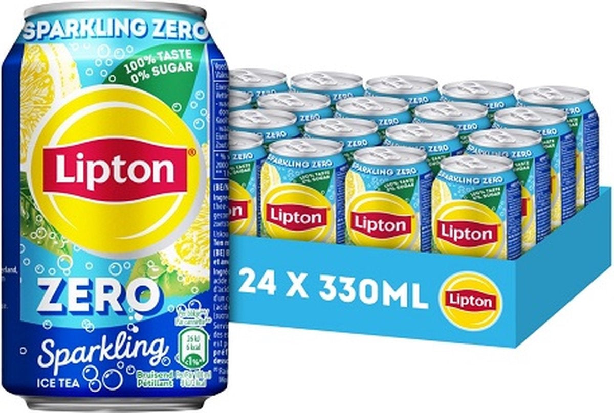 Lipton - Ice Tea Zero Sparkling  330ml 24 Dosen