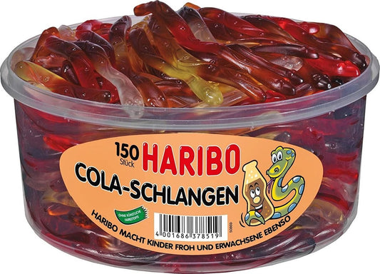Haribo - Silo Cola Slangen 150 Stuks 1050 Gram