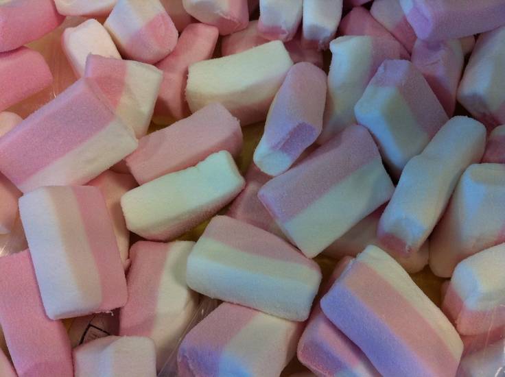 Blok Spek Wit/Roze 2 Kilo