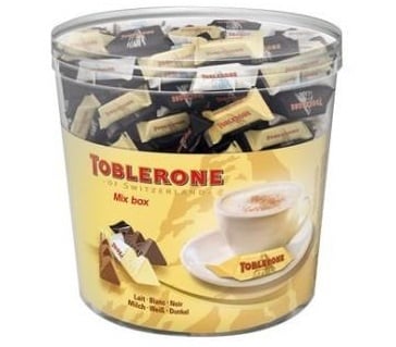 Toblerone - Mix Box 904 Gram +/- 113 Stuks