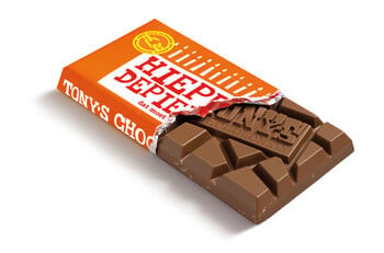 Tony's Chocolonely - Melk Karamelzout Zeezout 180 Gram 15 Pieces