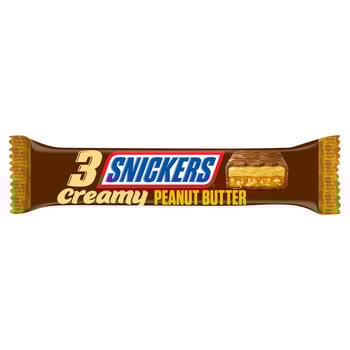 Snickers - 3 Creamy Peanut Butter 55 Gram 24 Stuks