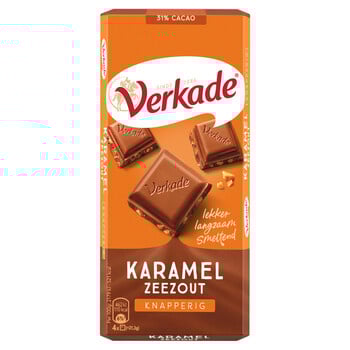 Verkade - Karamel Zeezout 111 Gram 12 Stuks
