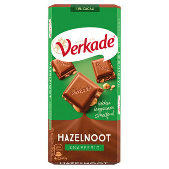 Verkade - Hazelnoot Knapperig 111 Gram 10 Pièces