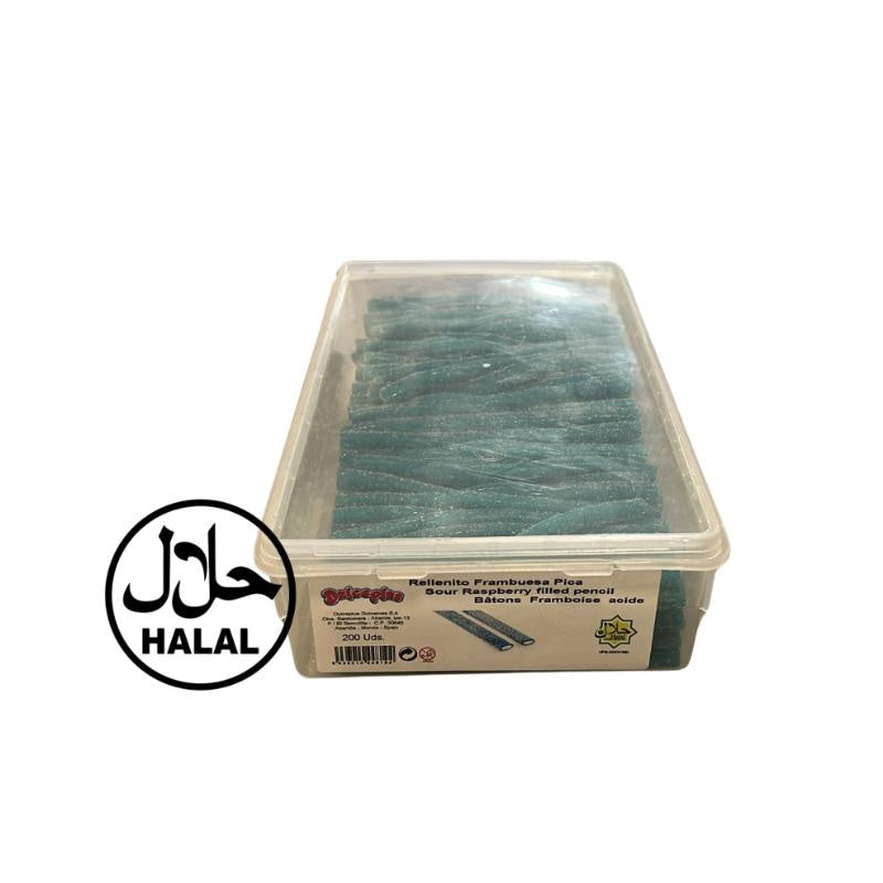 Dulceplus - Sour Raspberry Filled Pencil Bulk 1600 Gram