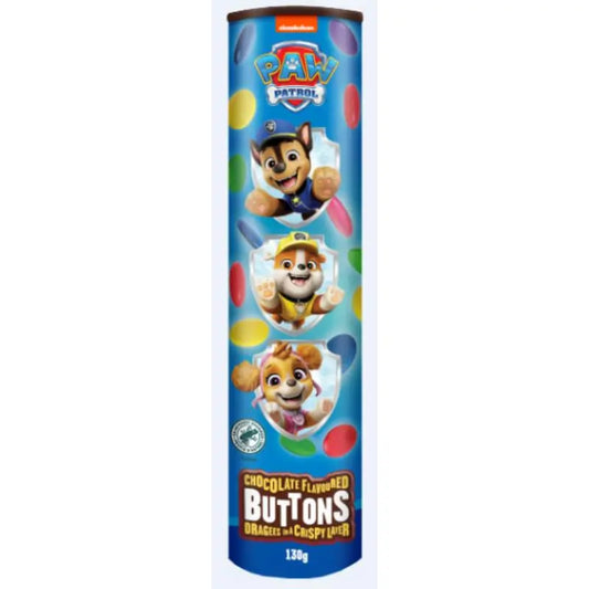 Paw Patrol - Choco Buttons Tube 130 Gram