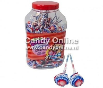 Fiesta Mister Bubble Gum Lolly's Cherry 100 Pieces