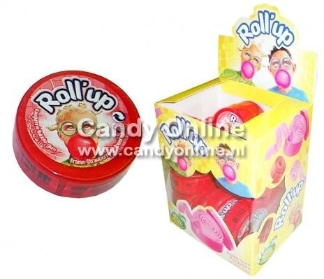 Rollup aardbei, Rollup kauwgom bestellen, rollup aardbei online,