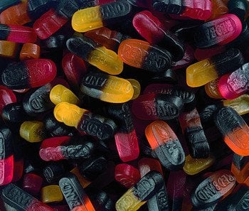 haribo drop fruit, drop fruit duo's